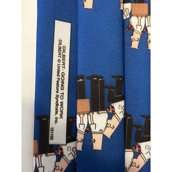 LOT of 5 Novelty Neck Ties Ralph Marlin Dilbert Parquet Bowling Baseball Pool - Picture 9 of 13